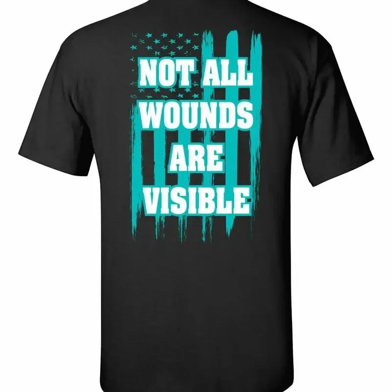 Trastorno de Estrés Postraumático Not All Heridas Son Visibles Adulto Corto T shirt