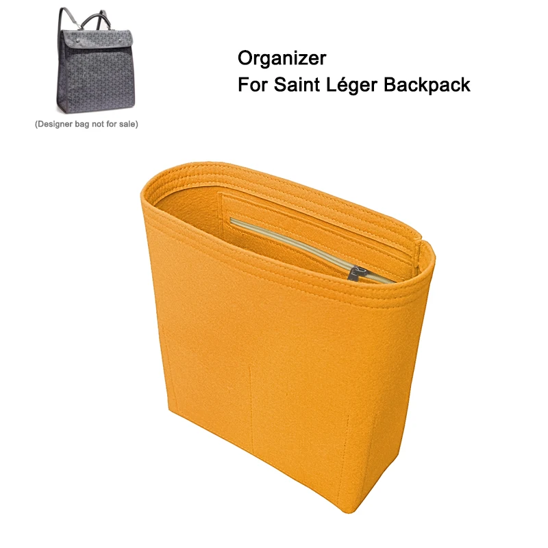 Saco do organizador da inserção de feltro para a mochila de goyad saint léger, bolsa interna do curso das mulheres, shaper cosmético dos sacos do forro, aceitar personaliza