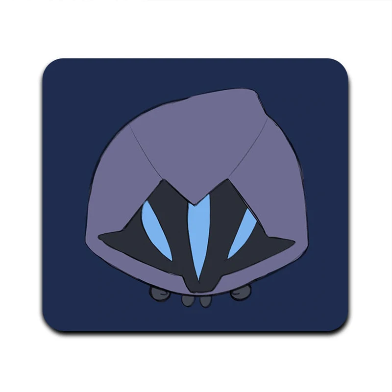 Glass Mouse Pad without Lock Edges Esports Game Character Blue Mouse Pad Student Desk Mat Computer Mouse Mat Laptop Deskmat HD
