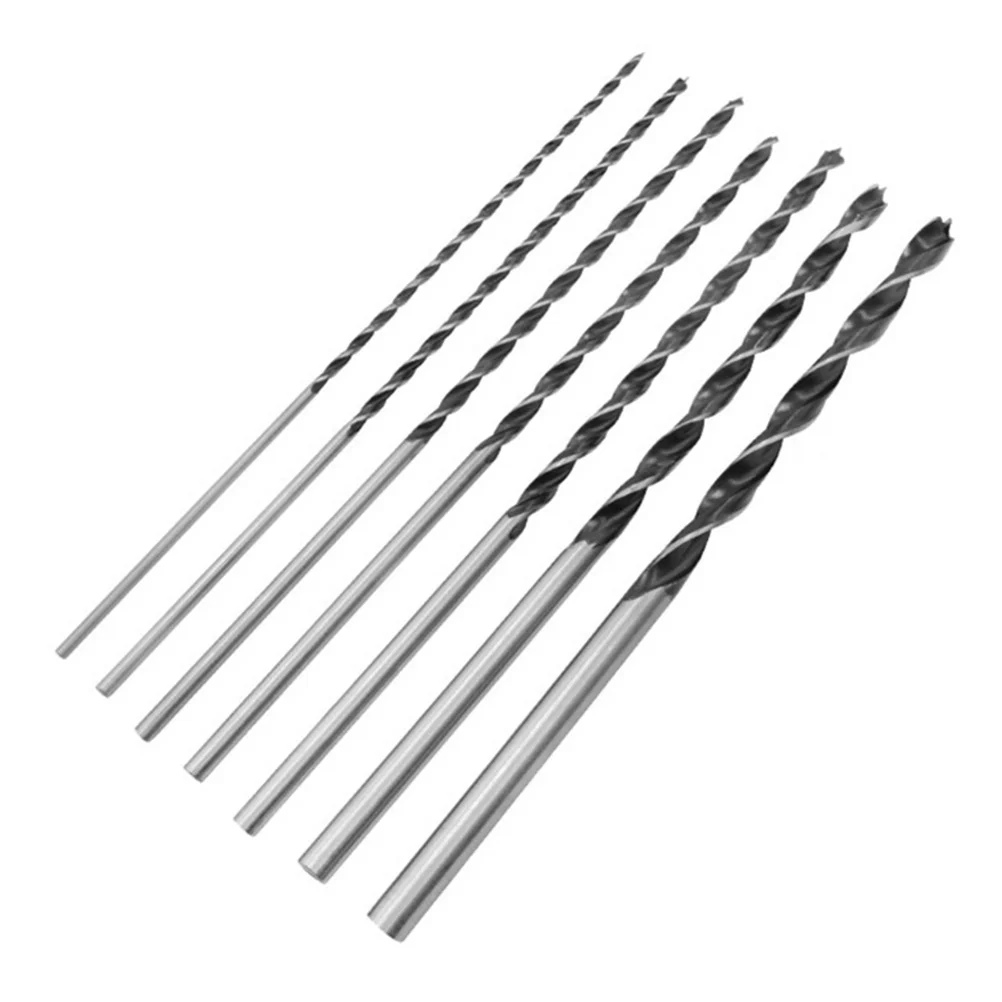 

Long Hole Drill Cut Out Tool Bits for Plywood Woodworking Reamer Steel Carpentry High Grade Spiral Chip Flutes Three Point