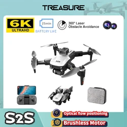 S2S Mini Drone 4k Profesional 6K kamera HD unikania przeszkód fotografia lotnicza bezszczotkowy silnik składany Quadcopter zabawki prezenty