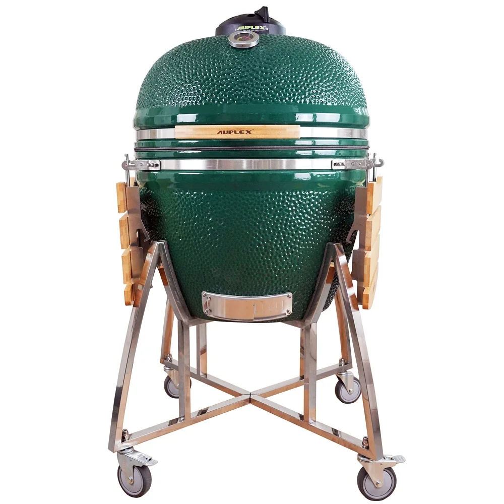 Auplex BIg Ceramiczny Zielony Kamado 27 29 cali Gotowanie na świeżym powietrzu BBQ Jajko Węgiel drzewny Wędzarnia Grill