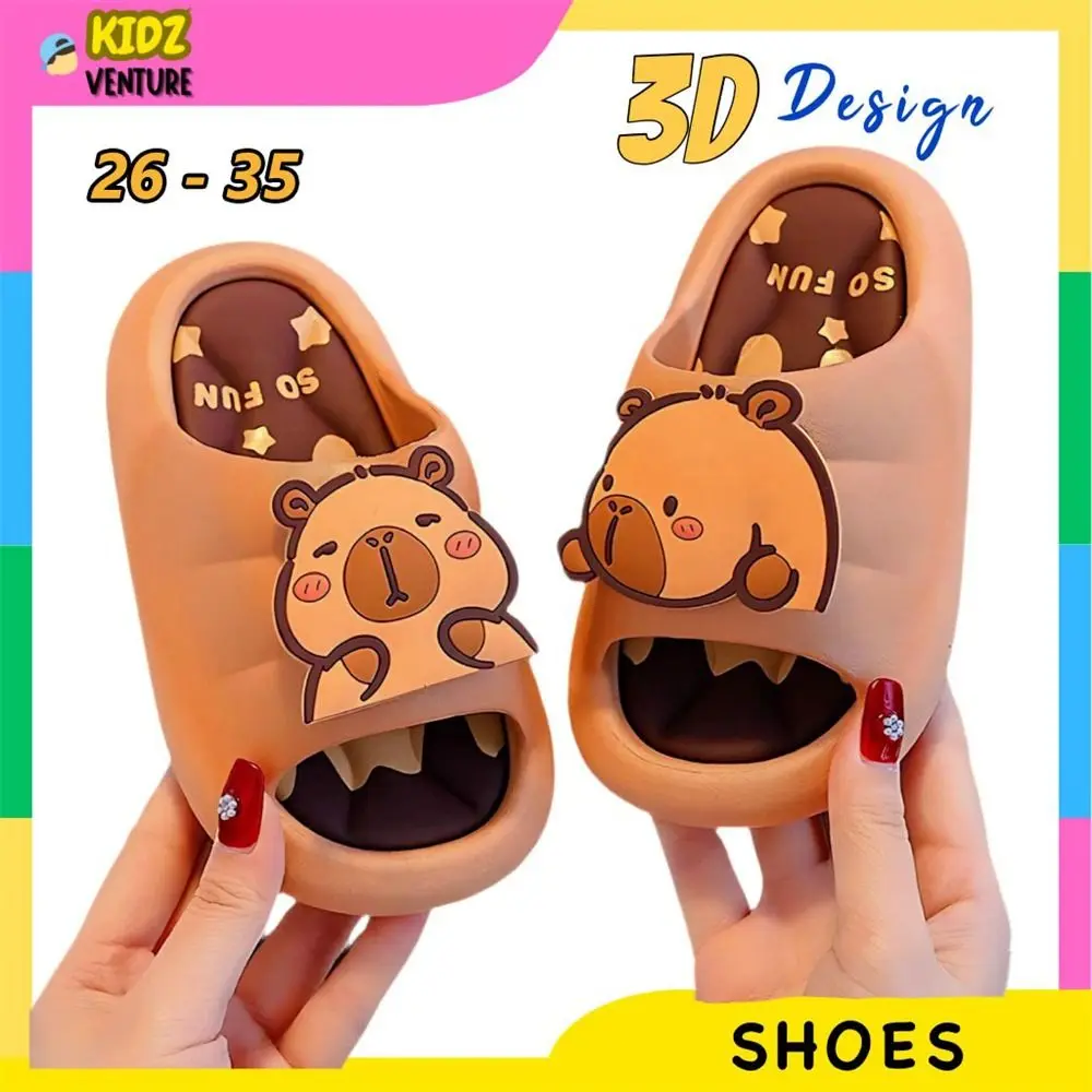 

Cute Capybara Kids Slippers Non-slip Comfortable Home Shoes Indoor & Outdoor Children's Slippers for Boys and Girls