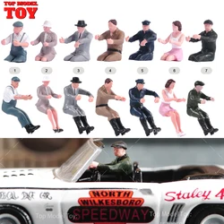 Painted Miniatures 1/64 1/87 1/24 Driving Driver Female Male Scene Figure Dolls Unpainted Model For Cars Vehicles Decoration