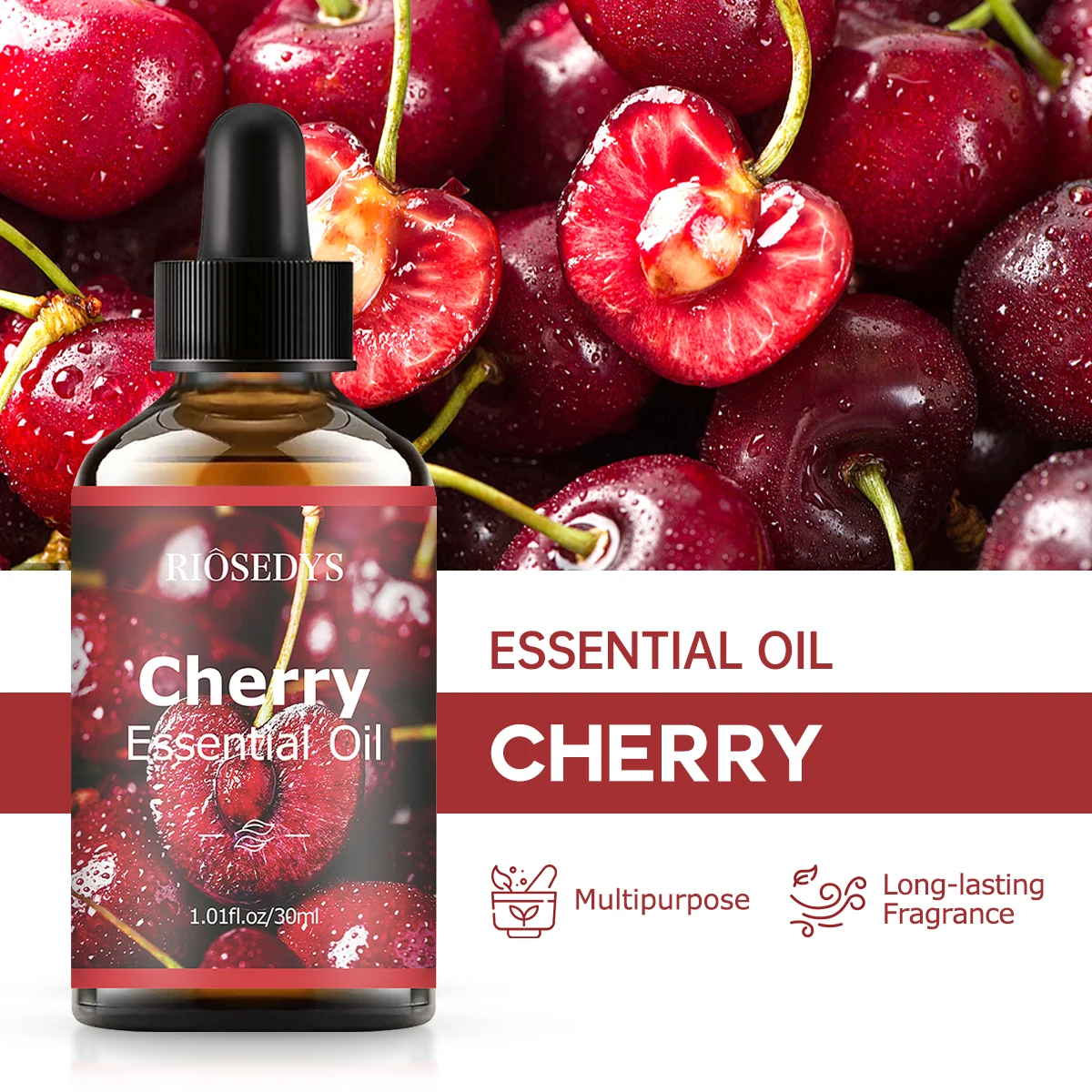 CHERRY essential oil natural fragrance, is suitable for body massage treatments ,hair care anddiffuser