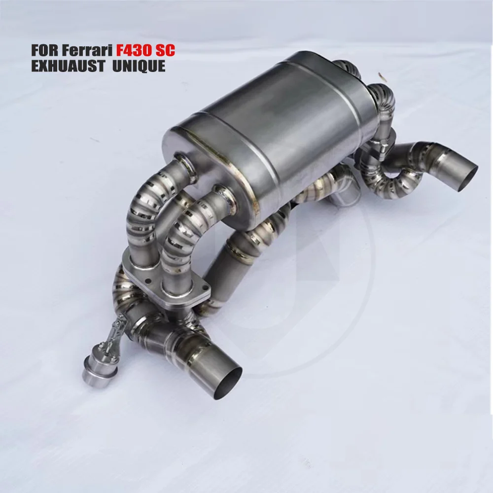 

UNIQUE Titanium Alloy Exhaust Manifold Downpipe Is Suitable For Ferrari F430 SC Auto Modification Electronic Valve