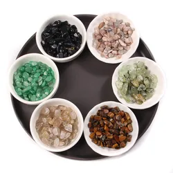 6-9MM Irregular Natural Stones Gravel Chip Quartz Reiki Healing Crystal Agates Specimen Gemstones Home Aquarium Decoration Bulk