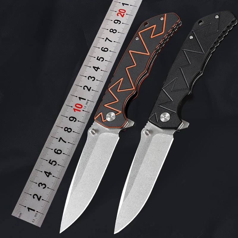 

Self-defense Portable Folding Camping Outdoor Pocket Knife G10 Handle Hunting Survival Tactical Utility Fruit Knives CNC Tools