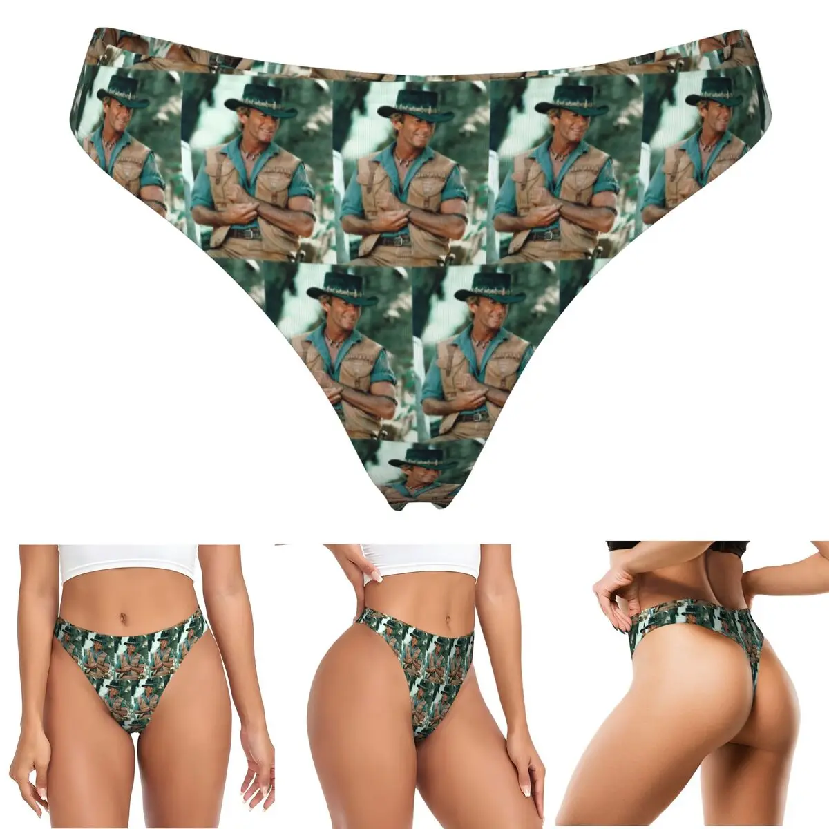 calcinhas-g-string-personalizadas-paul-hogan-crocodile-dundee-respiraveis-confortaveis-e-elasticas-para-mulheres