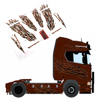 1 Set Simulation Pre-cut Self-adhesive Sticker for 1/32 ORLANDOO-HUNTER SCANIA R650 OH32T01 Diy Decorate