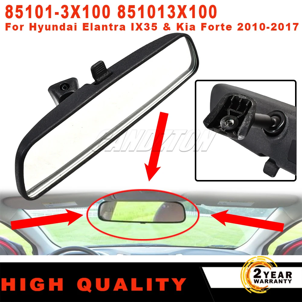 New Front Inner Interior Rearview Mirror 851013X100 For Hyundai Accent Elantra Kona Kia Optima Rio Sorento Soul Car Accessories