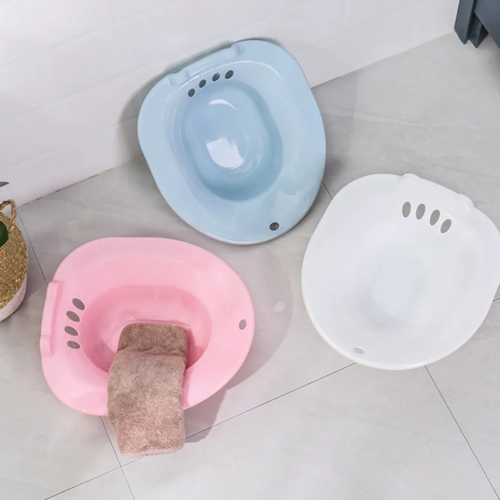 حوض سيتز لمقعد المرحاض للعناية بعد الولادة للنساء الحوامل لتخفيف البواسير فوق المرحاض سيتز حمام نقع العجان حوض استحمام الورك #5