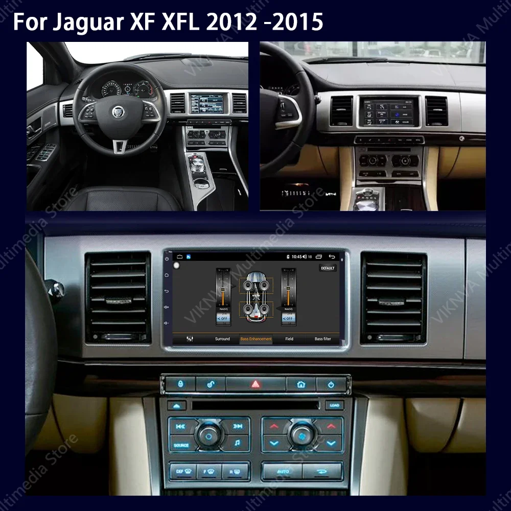 For Jaguar XF X250 2007-2015 Car Radio IPS Stereo Screen Bluetooth Receiver Multimedia Players Carplay GPS Navigation Android 5G