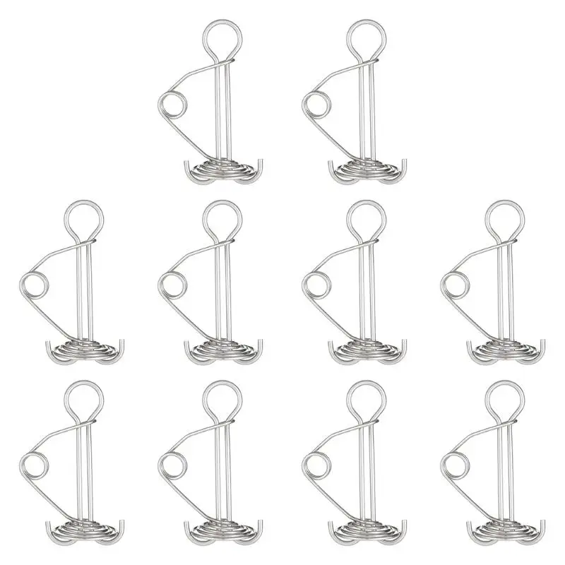 10 Pack Tent Stakes Awning Anchor with Spring Buckle Deck Peg and Carabiner Clips for Camping Outdoor Deck Plank