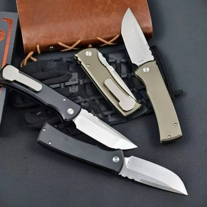 Tools Vn - มีดพับคุณภาพสูง ด้ามอลูมิเนียมอัลลอยด์ เหล็ก S35-VN ความแข็งสูง สำหรับตั้งแคมป์
