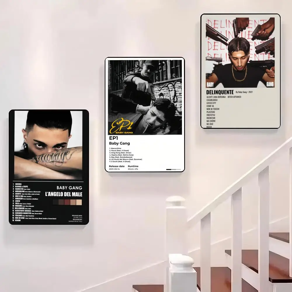 

Baby G-Gang Z-Zaccaria Mouhib Poster Sticky Wall Waterproof Home Living Room Bedroom Bar Aesthetic Decoration Perfect Gift