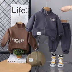 Boys Clothes Sets Spring Autumn 2025 Children Causal Coats Pants 2pcs Jackets Sports Suit For Baby Tracksuits Kids Outfits 4 5Y