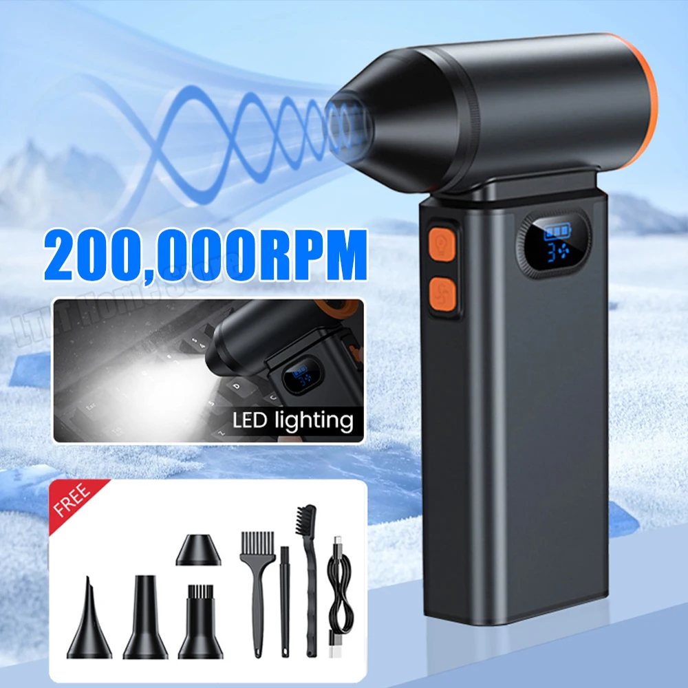 

Powerful Blower with High Speed Duct Fan Mini Turbo Jet Fan 200,000 RPM Turbo Violent Fan High-Performance Brushless Motor