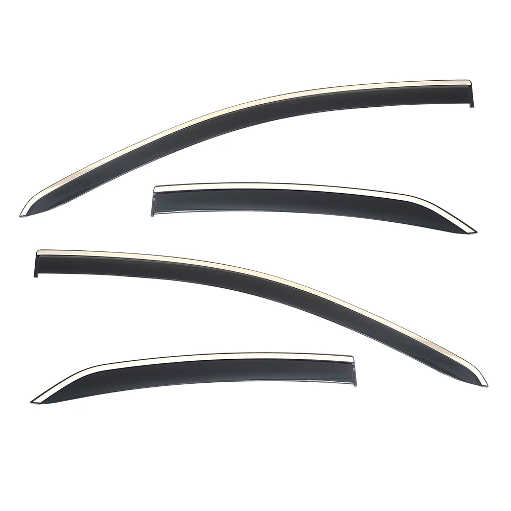Premium In Channel Easy Installation Window Visor Wind Deflector For TOYOTA VIOS YARIS SEDAN 2008-2013 Direct Fit Rain Guard
