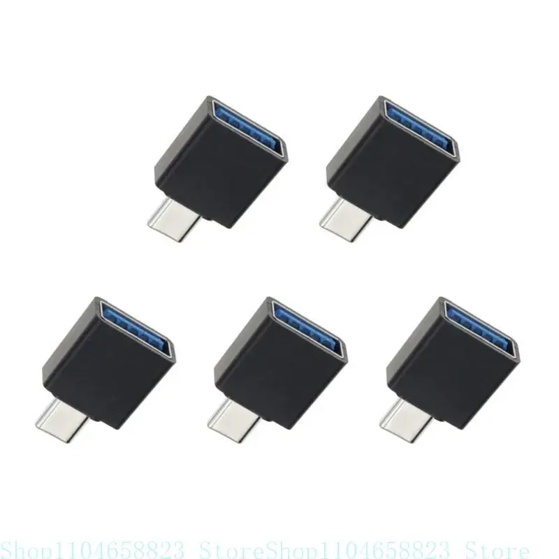 5pcs Highly Speed USB C to USB Adapter USB To Type C OTG Converters For Quick Charging And Data Syncing Across Devices