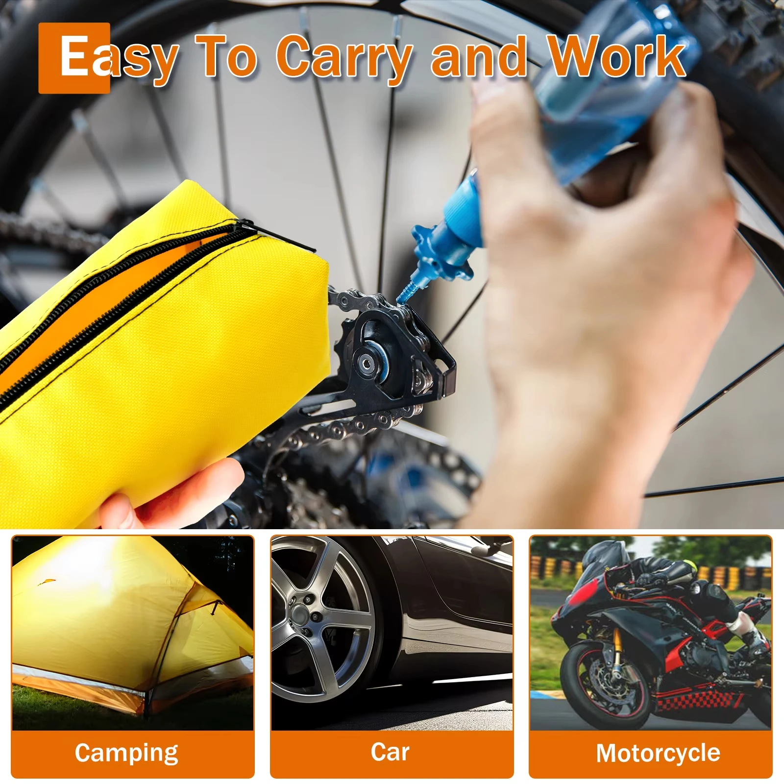 5PCS Mini Zipper Utility กระเป๋าเครื่องมือ,ดินสออเนกประสงค์, สามารถใส่เครื่องมือขนาดเล็กไขควงประแจแหนบเจาะบิต