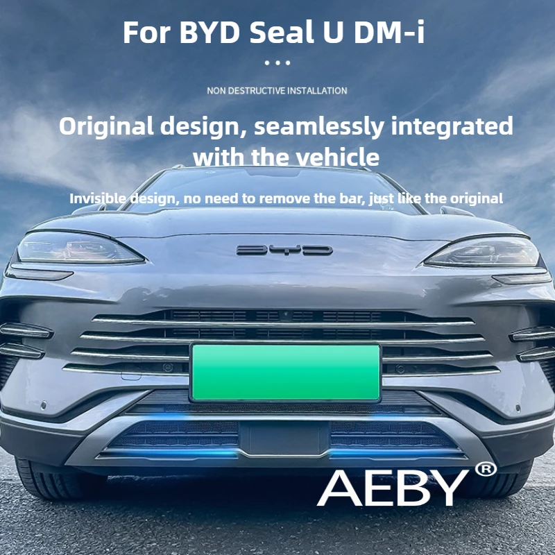 

AEBY For BYD Seal U DM-i 2023-2025 Bug & Stone Shield for Radiator,Radiator Protector,Snap-on insect net,Front Grille Mesh