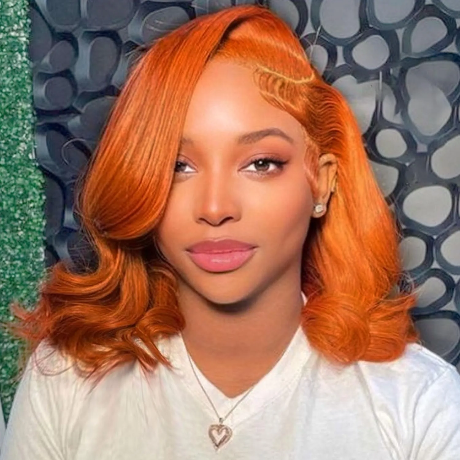 الزنجبيل شعر مستعار شعر الإنسان البرتقال الجسم موجة بوب شعر مستعار غلويليس شعر مستعار 4x4 Hd بوب الدانتيل إغلاق أمامي الباروكات شعر الإنسان قبل قطعها # 350