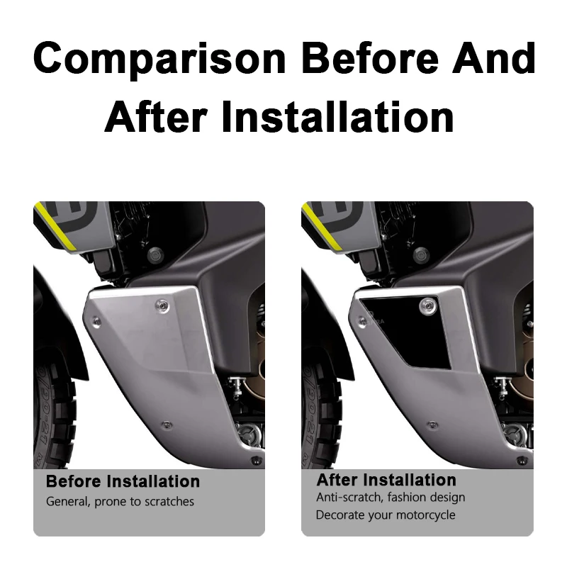 POSFIRA Motorcycle Protective Cover Sticker 3D Epoxy Resin Decals for Husqvarna Norden 901 Norden901 2022-2026 2025 Accessories