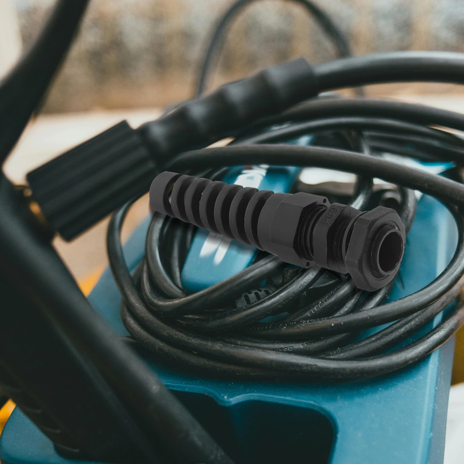 

10Pcs Cable Strain Relief Gland Waterproof Nylon Cord Grip Spiral Adjustable Connector Joints for Industrial Automotive Marine