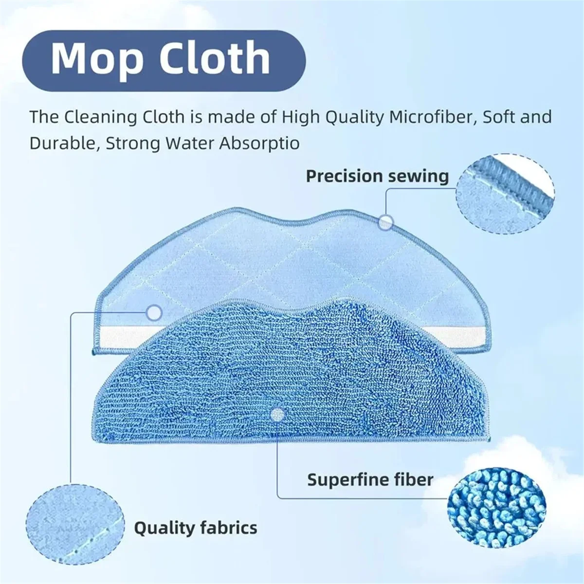 BISMZ Für Rowenta Tefal X-Plorer Serie 75 S + / RG8597WH Roller Seite Pinsel Hepa-Filter Mopp Tücher Roboter staubsauger Teile