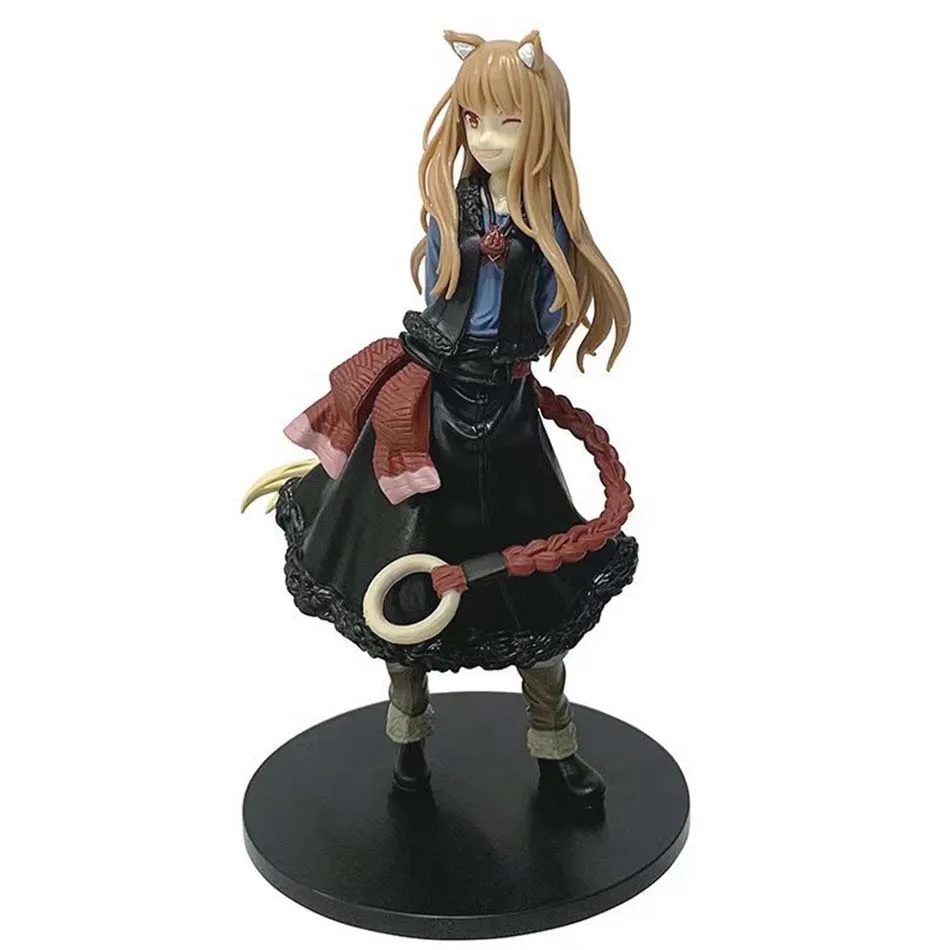 Venta caliente Anime Holo Figura Ookami a Koushinryou Merchant rencontreó el lobo sabio soporte modelo juguete regalo colección Aciton figura PVC