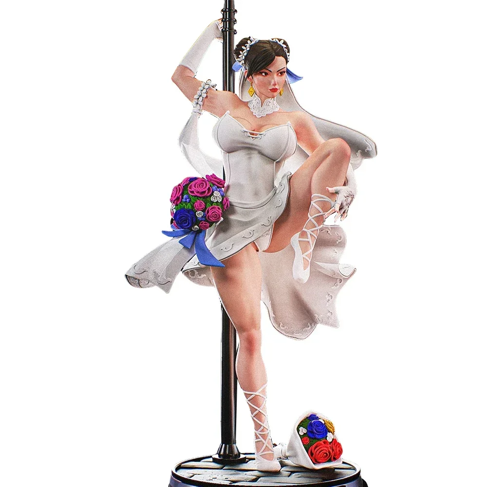 Chun Li Bride Figure 1:16 Miniature Figure Resin Model Kit Unpainted Plastic Model Kit A523