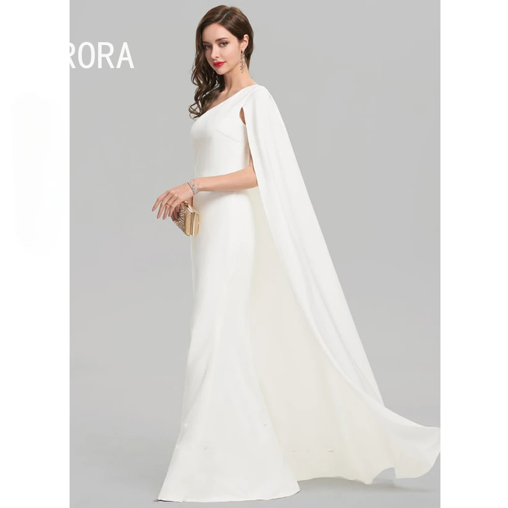 Simple Sheath Wedding Dress 2024 Square Collar New One Shoulder Floor-Length Sleeveless vestido de noiva robe de mariée