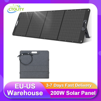CTOLITY Foldable ETFE 200W Solar Panel 20.5V 9.8A Max Solar Charger Panel High Efficiency Solar Panels for Outdoor Power Station