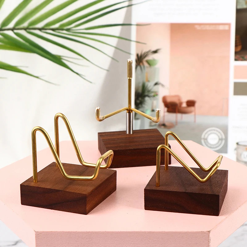 1PC Multi-Purpose Art Craft Display Stand Wooden Base Mineral Fossil Stand Display Holder Rack homes office Deco ﻿