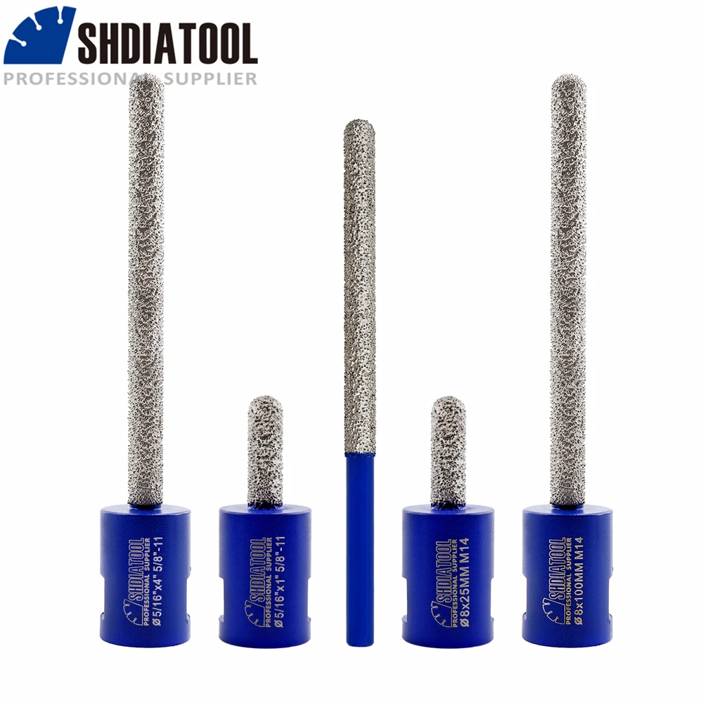 

SHDIATOOL 1pc Diamond Milling Bit Coarse Mortar Raking Brick Removal Cleaning Masonry M14 5/8" -11 Round Shank Finger Bits