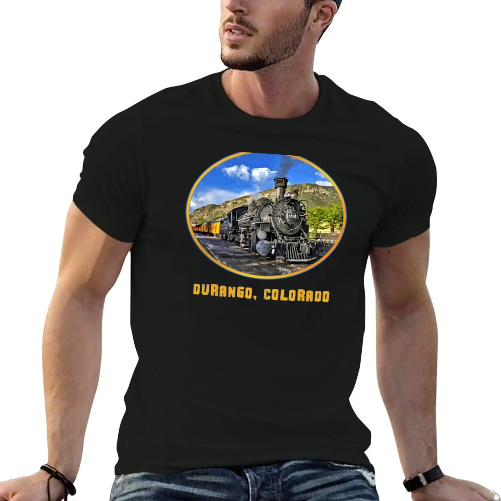 

shirts oversize Colorado Silverton Railway Train Steam cotton shirt Durango T-Shirt Durango, t man t anime - -