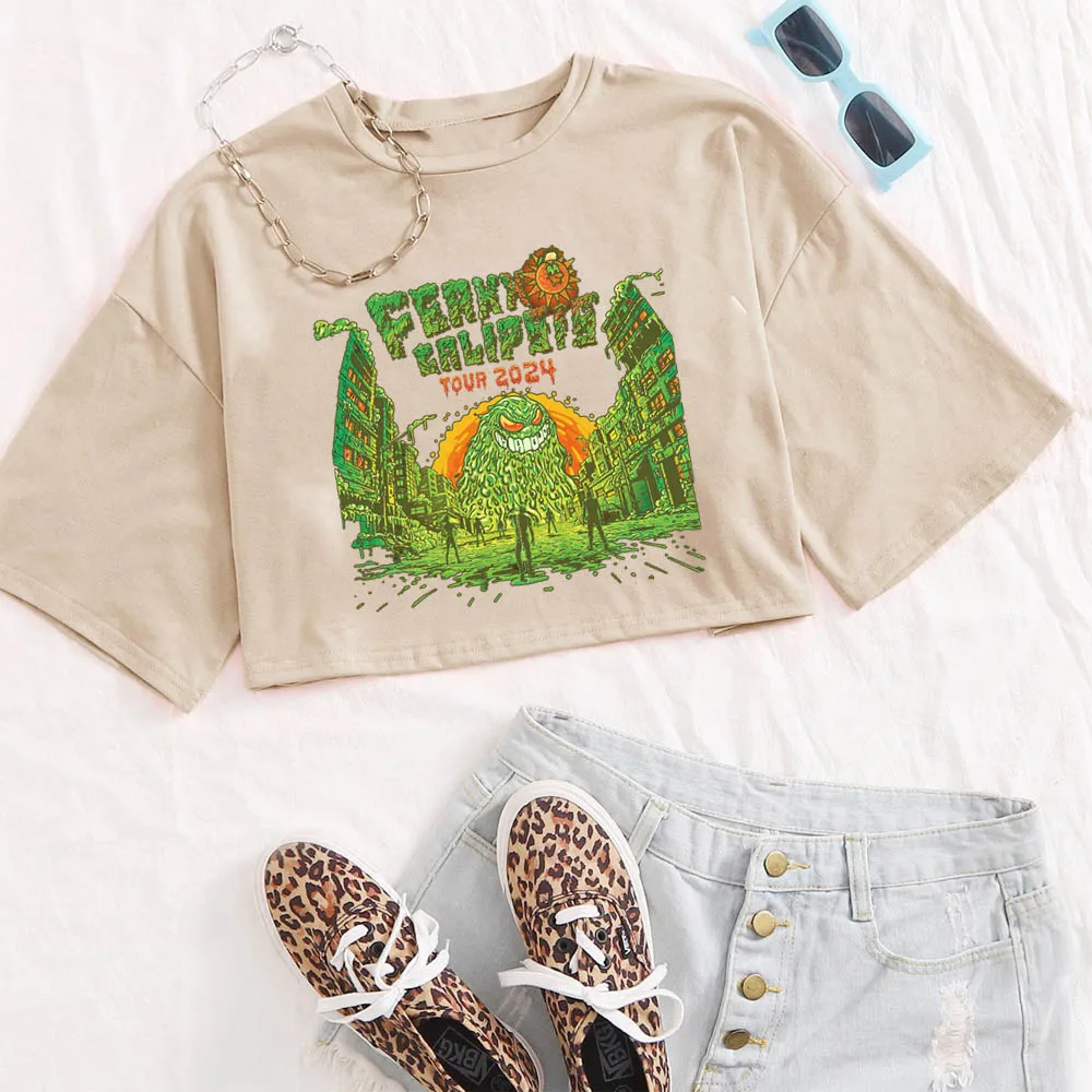 Rapper Feid Ferxxocalipsis World Tour 2024 Tshirt FELIZ CUMPLEANOS Feid Crop Top