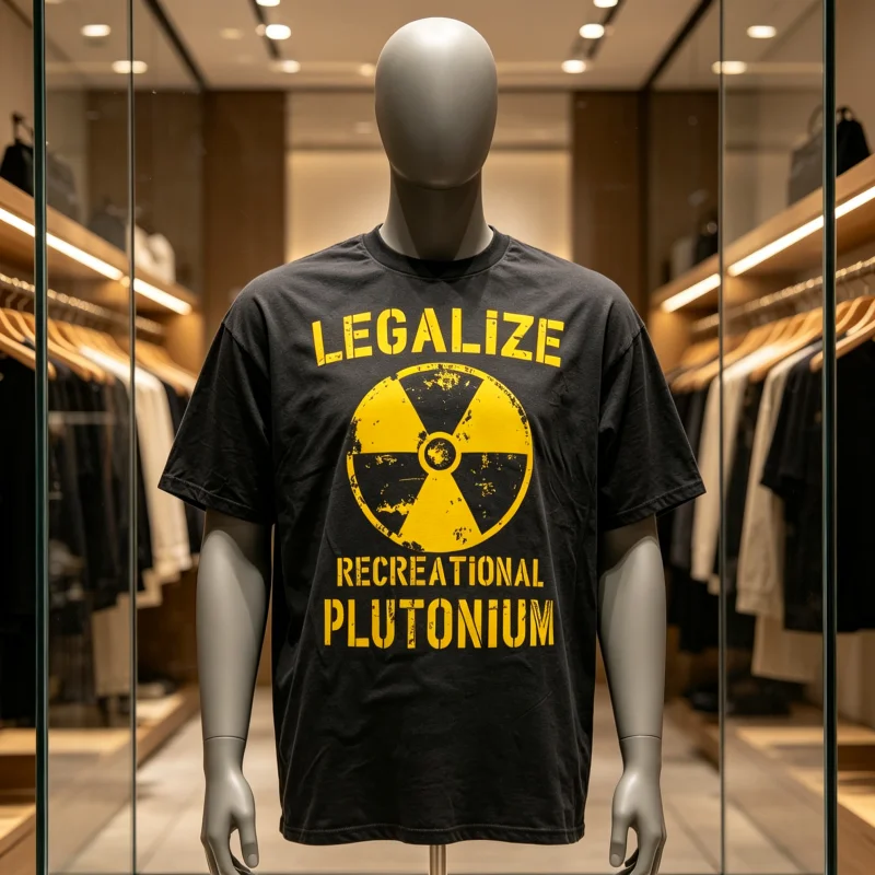 T-shirts graphiques amusants « Legalize Recreational Plutonium » pour hommes et femmes, T-shirt décontracté tendance 100 % coton, coupe ample et oversize