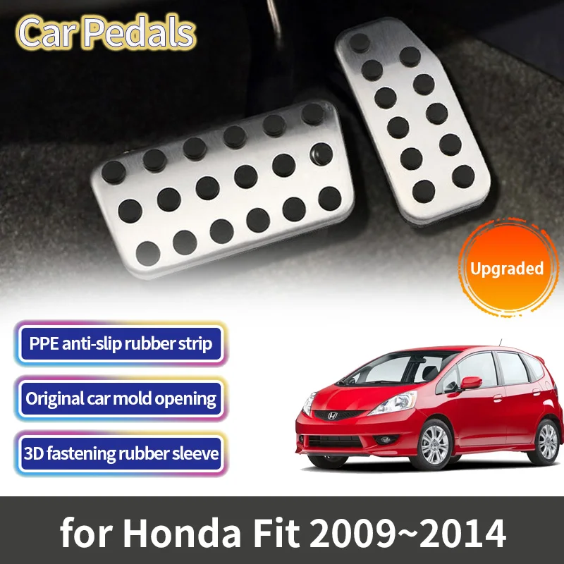 

For Honda Fit Jazz 2009 2010 2011 2012 2013 2014 City XRV HR-V Vezel AT MT Car Pedals Accelerator No Drilling Brake Pedal Cover