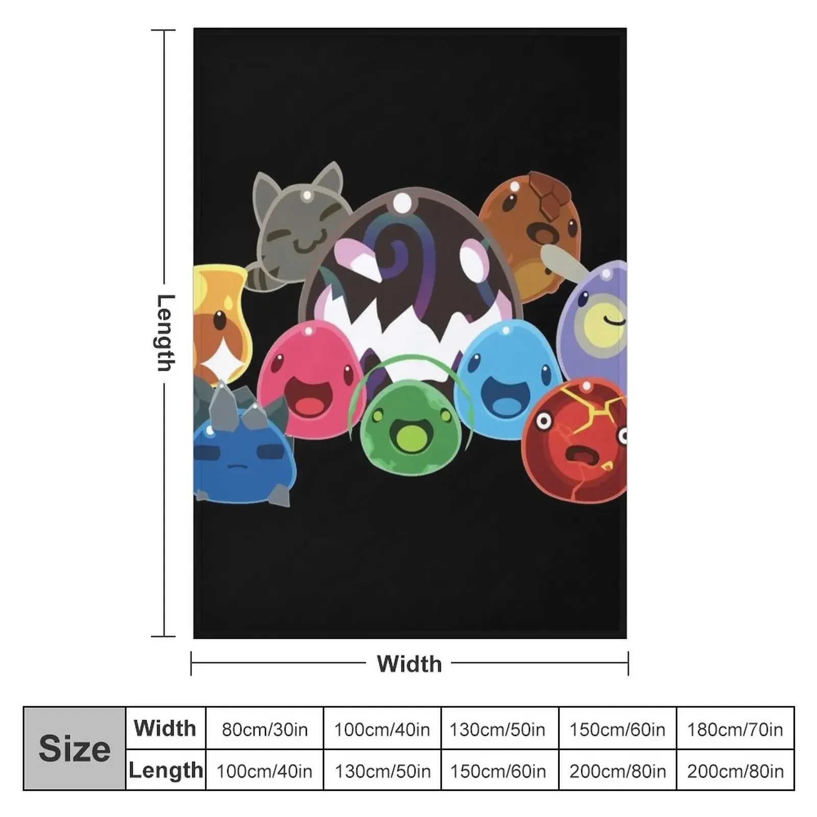 Slime Rancher Slimes Throw Blanket Personalized Gift valentine gift ideas Blankets