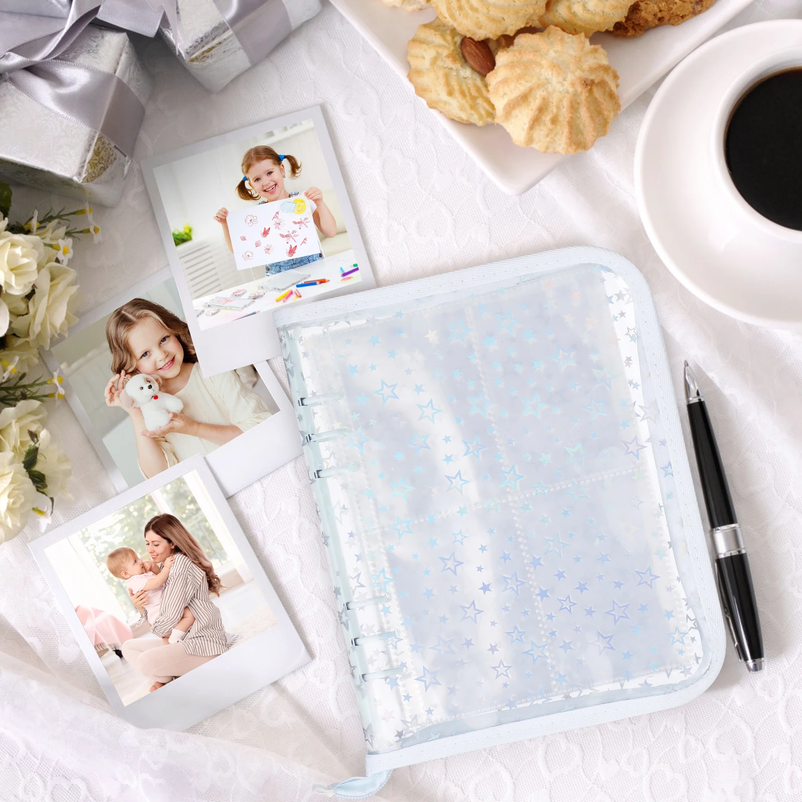 

A5 Kpop Photocard Binder Album Zipper Closure Sturdy PVC Materials Versatile Use for Cards Photos Keepsakes Kpop Sleeves