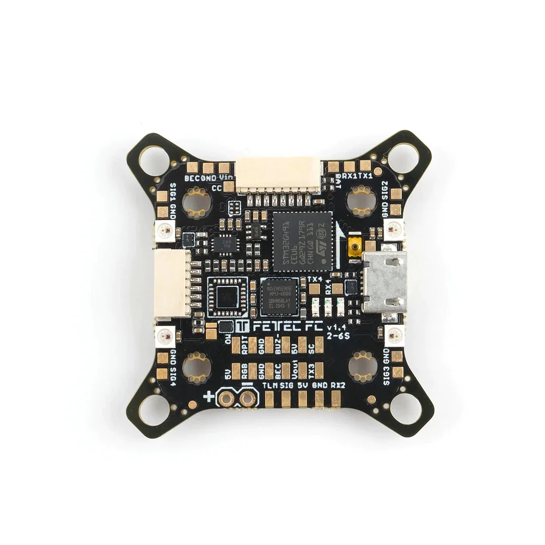 Holybro FETtec FC G4 KISS V1.7 Firmware 170MHz 2-6S Flight Controller 5V/16V BEC 20X20mm 30.5X30.5mm for FPV Drones DIY