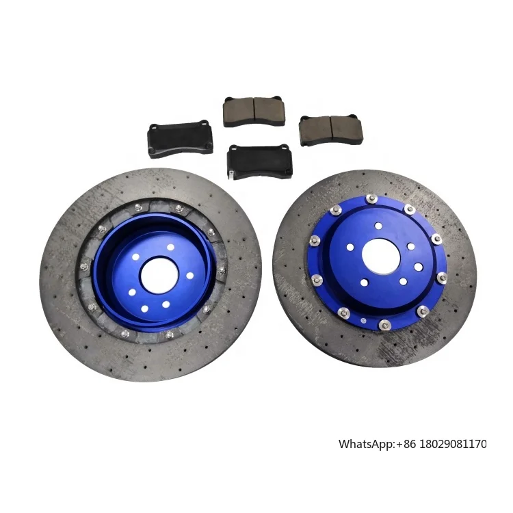 2 Piece Parting Upgrade Front Carbon Ceramic Brake Disc For Nissan GTR35