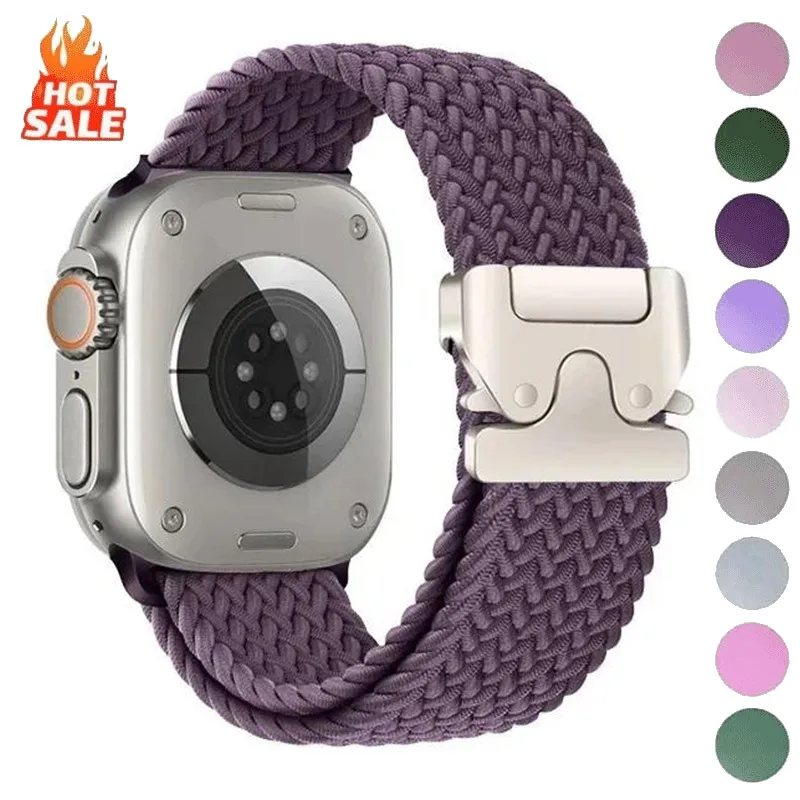 Fallschirmgurte für Apple Watch Ultra 2 3 49mm S10 S11 46mm 42mm 40mm 38mm 41mm iWatch Series 10 11 9 SE 7 8 6 5 4 3 ﻿