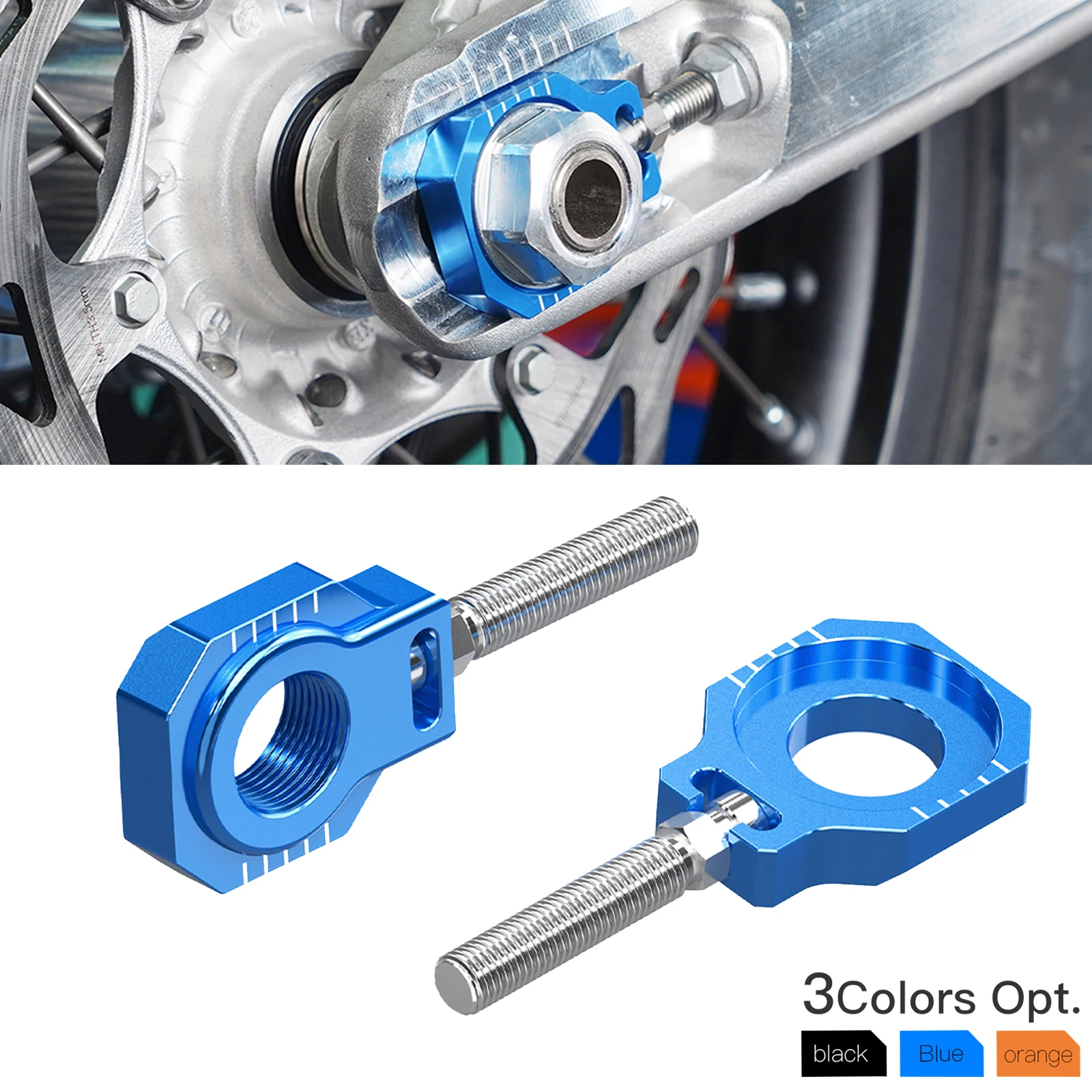 NICECNC para Husqvarna TE 300 2024 FE 250 FE 350 FE 450 501 motocicleta 22mm ajustador de cadena trasera bloque de eje TC FC TX FX 2023-2024
