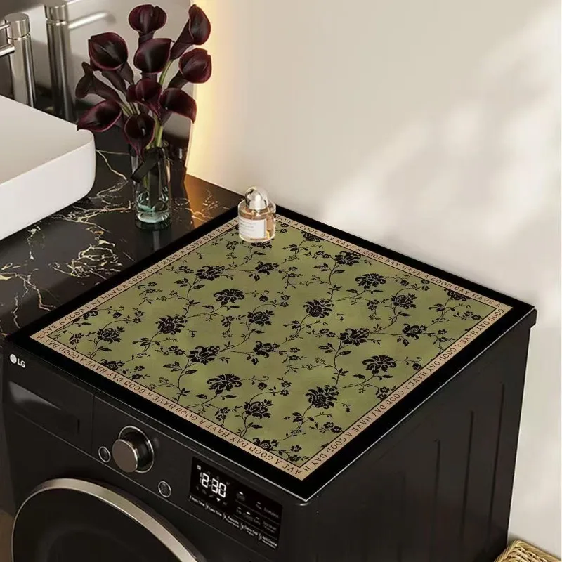 Diatom mud drum washing machine cover pad, water absorption, sun protection and dust cover