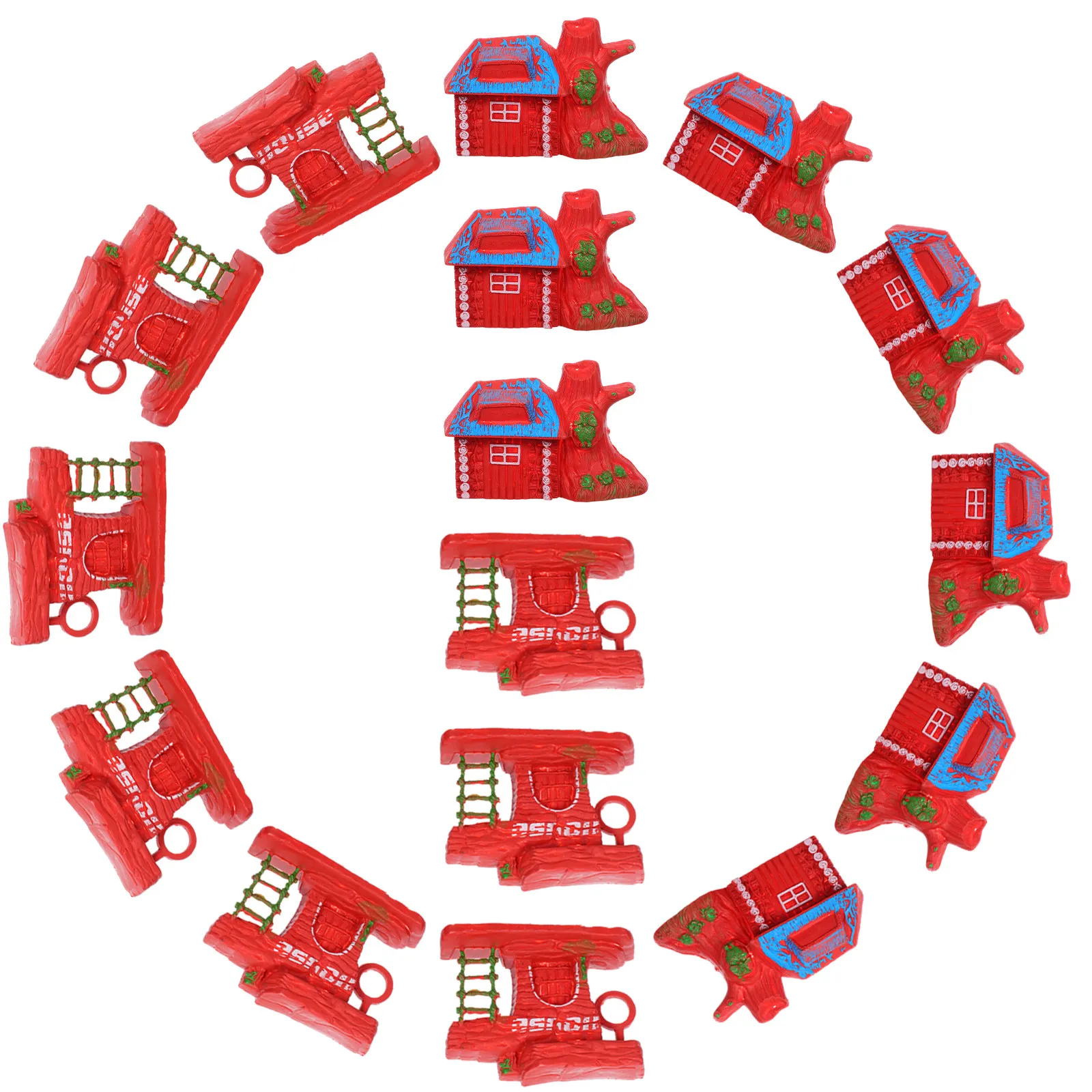 20 maisons miniatures en forme de cabane forestière, modèles rustiques pour micro-paysages, artisanat DIY, ornement de jardin féerique