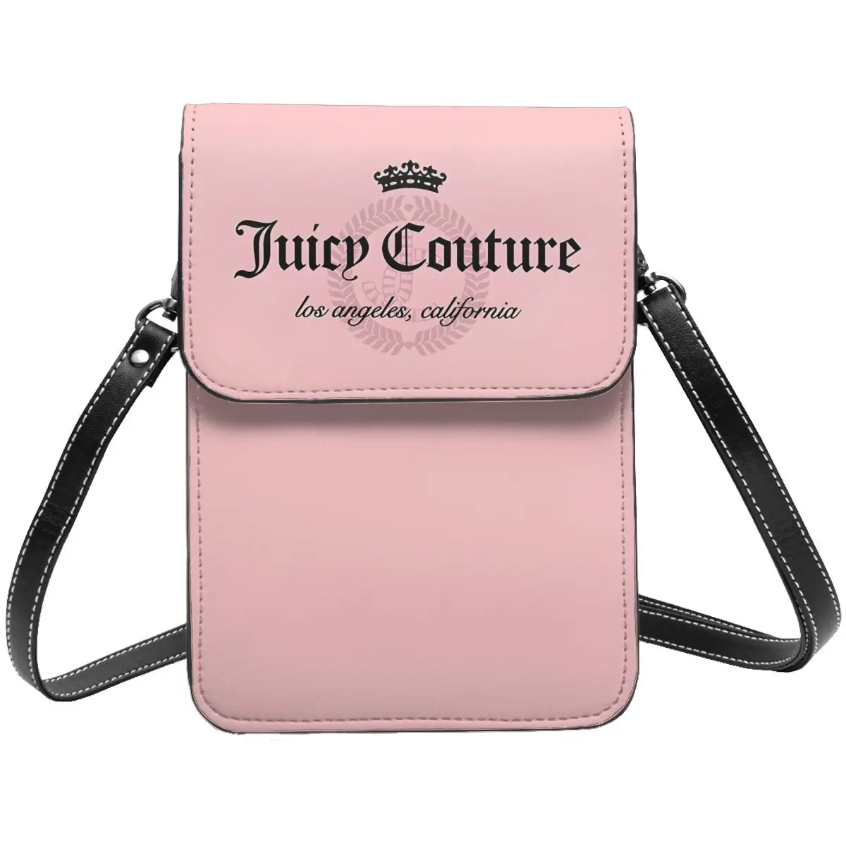 Juicy-Couture Women Crossbody Shoulder Bags Wallets Touch Screen Cell Phone Purse Soft Leather Strap Handbag