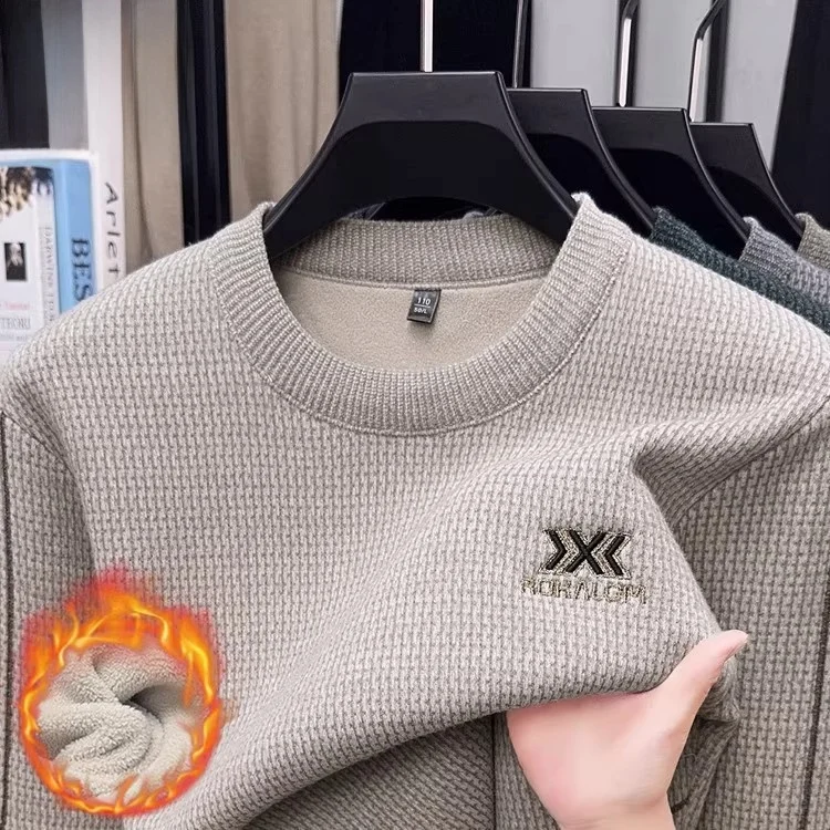 سترة Pierre Cardin الرجالية المبطنة بمسند Fce سترة محبوكة مستديرة Ne ملابس داخلية غير رسمية قاعدة irt ناعمة ومريحة ودافئة...